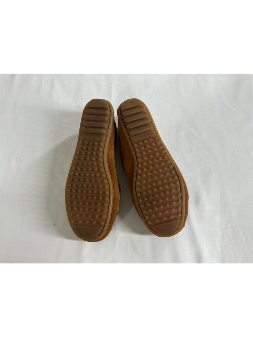 Minnetonka Women's Thunderbird Suede Leather Moccasins Beaded Fringe Tan Size 6 - Picture 13 of 15